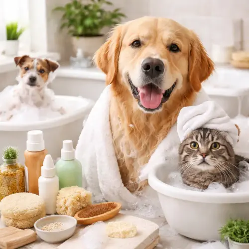 bathing tips for dogs and cats
