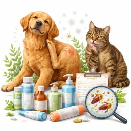 common skin problems in dogs and cats