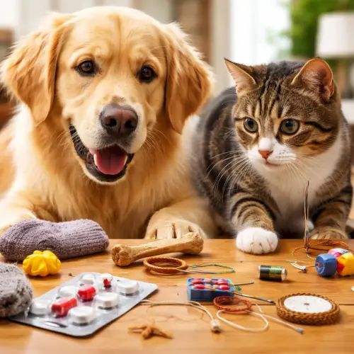 dangerous objects pets commonly swallow