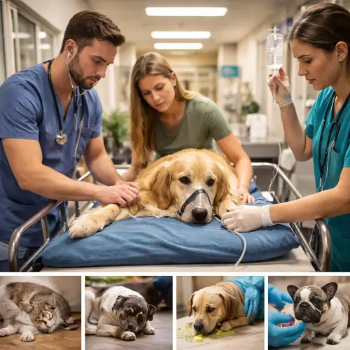 emergency animal hospital care, urgent pet emergencies, 7 pet emergency situations requiring vet