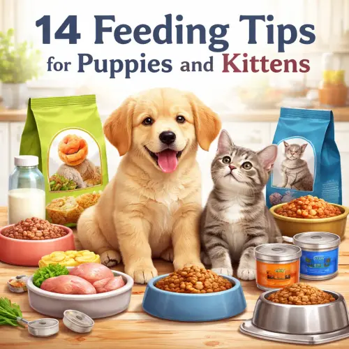 Feeding Tips for Puppies and Kittens