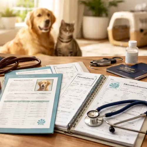 health records for pet owners, pet health records, important pet documents, veterinary record keeping