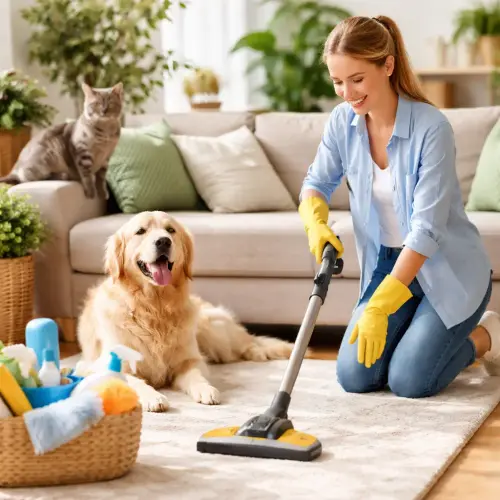 home cleaning tips for pet-friendly households