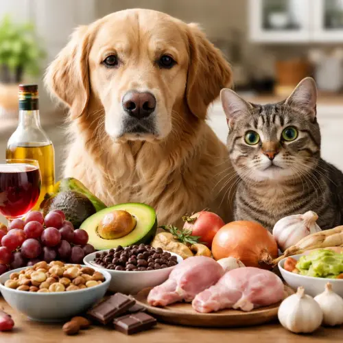 human foods toxic to dogs and cats