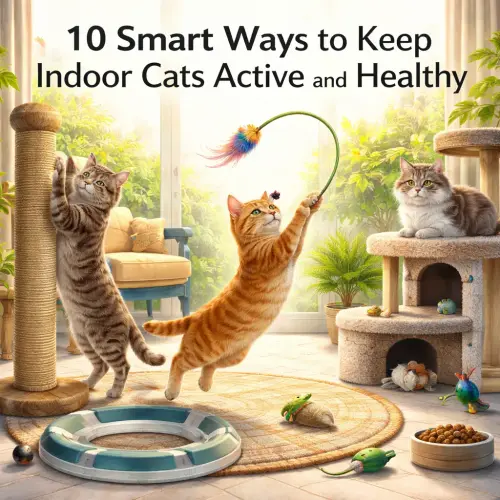 keep indoor cats active and healthy