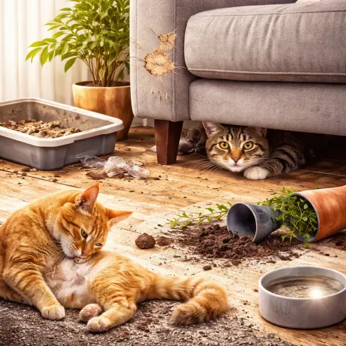 signs your cat is stressed