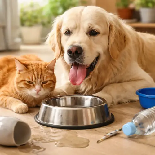 signs your pet is dehydrated, dehydrated pet signs, pet dehydration symptoms
