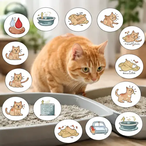 symptoms of urinary tract problems in cats, urinary tract problems in cats, cat UTI symptoms, 14 signs of urinary issues in cats